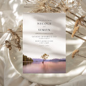 Wanaka Tree Watercolor Landschaft Hochzeit Einladung