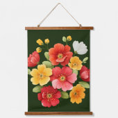 Wand an Wand Wandteppich Mit Holzrahmen (Vorderseite)