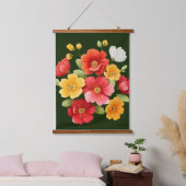 Wand an Wand Wandteppich Mit Holzrahmen (Schlafzimmer)