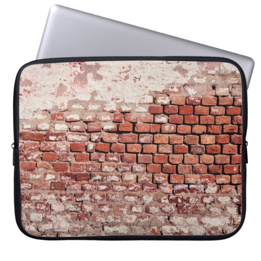 Wand aus Backstein Laptopschutzhülle (Vorderseite)
