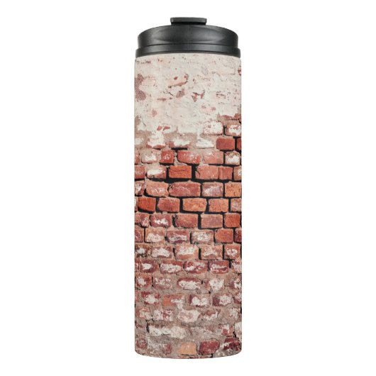 Wand aus Backstein Thermosbecher (Vorderseite)