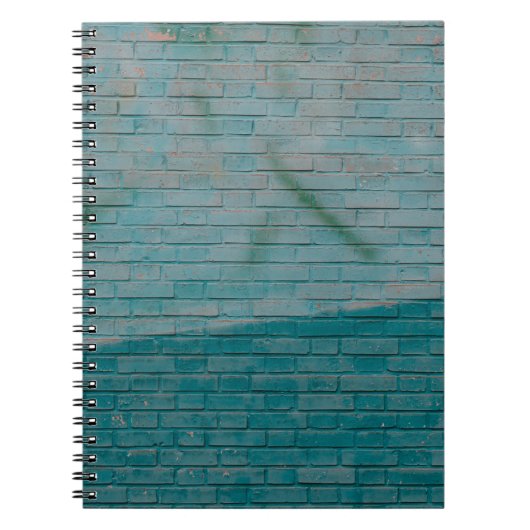 Wand aus blauem und weißem Backstein Notizblock (Vorderseite)