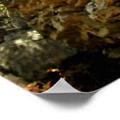 Wand aus ebenen Steinen Poster (Ecke)