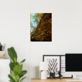 Wand aus ebenen Steinen Poster (Heimbüro)