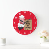 Wand aus niedlicher GRILLEN Große Wanduhr (Zuhause)