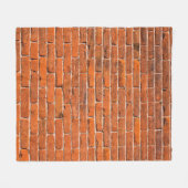 Wand aus rotem Ziegelstein Fleecedecke (Vorderseite (Horizontal))