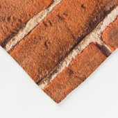 Wand aus rotem Ziegelstein Fleecedecke (Ecke)