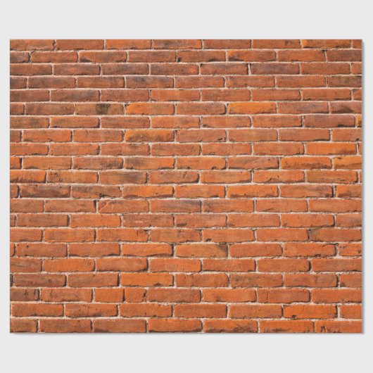 Wand aus rotem Ziegelstein Geschenkpapier (Flach)
