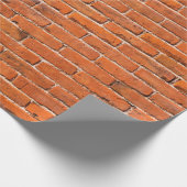 Wand aus rotem Ziegelstein Geschenkpapier (Ecke)