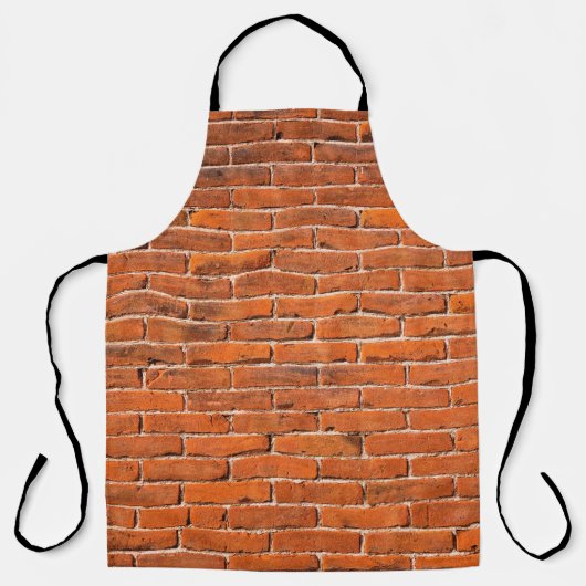 Wand aus rotem Ziegelstein Schürze (Vorderseite)