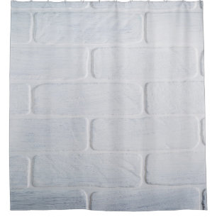 Wand aus Textil, weiß Duschvorhang