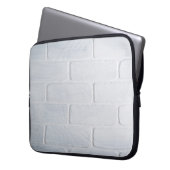 Wand aus Textil, weiß Laptopschutzhülle (Vorderseite Links)