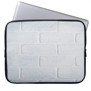 Wand aus Textil, weiß Laptopschutzhülle