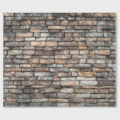 Wand aus Wandstein Geschenkpapier (Flach)