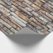 Wand aus Wandstein Geschenkpapier (Ecke)