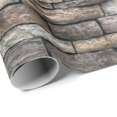 Wand aus Wandstein Geschenkpapier (Rolleneckpunkt)