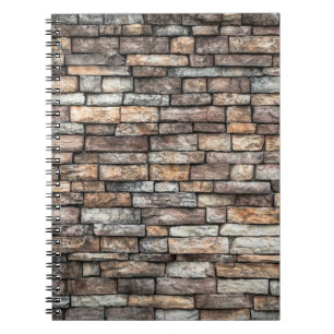 Wand aus Wandstein Notizblock