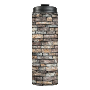 Wand aus Wandstein Thermosbecher