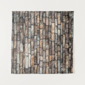 Wand aus Wandstein Wandteppich (Vorderseite (Horizontal))