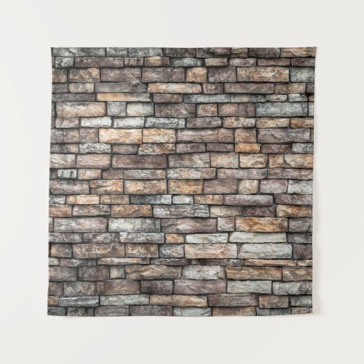 Wand aus Wandstein Wandteppich (Vorderseite)