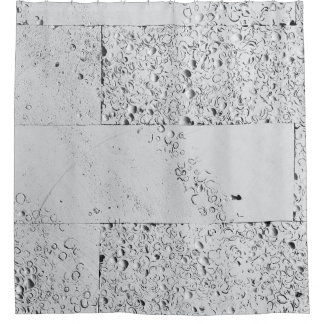 Wand aus weißem Backstein Duschvorhang