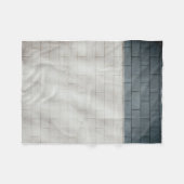 Wand aus weißem Backstein Fleecedecke (Vorderseite (Horizontal))