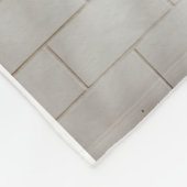 Wand aus weißem Backstein Fleecedecke (Ecke)
