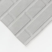 Wand aus weißem Backstein Fleecedecke (Ecke)