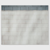 Wand aus weißem Backstein Geschenkpapier (Flach)