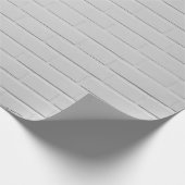 Wand aus weißem Backstein Geschenkpapier (Ecke)