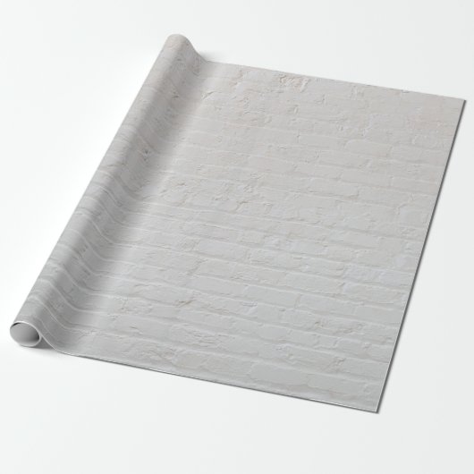 Wand aus weißem Backstein Geschenkpapier (Ungerollt)