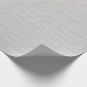 Wand aus weißem Backstein Geschenkpapier (Ecke)