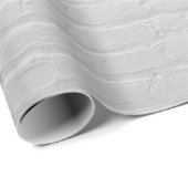 Wand aus weißem Backstein Geschenkpapier (Rolleneckpunkt)