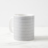 Wand aus weißem Backstein Kaffeetasse (Vorderseite Links)