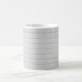 Wand aus weißem Backstein Kaffeetasse (Mittel)