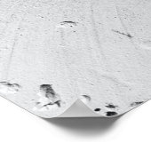 Wand aus weißem Backstein Poster (Ecke)