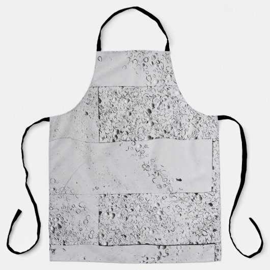 Wand aus weißem Backstein Schürze (Vorderseite)