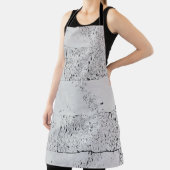 Wand aus weißem Backstein Schürze (InSitu)