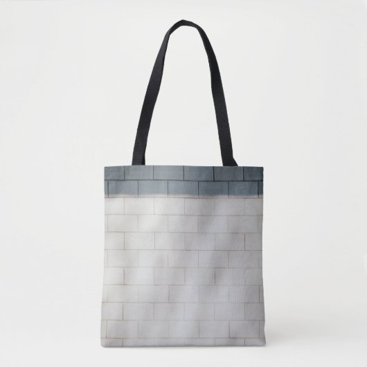 Wand aus weißem Backstein Tasche (Vorderseite)