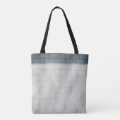 Wand aus weißem Backstein Tasche (Rückseite)