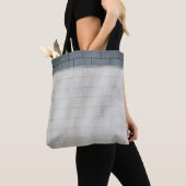 Wand aus weißem Backstein Tasche (Von Nahem)