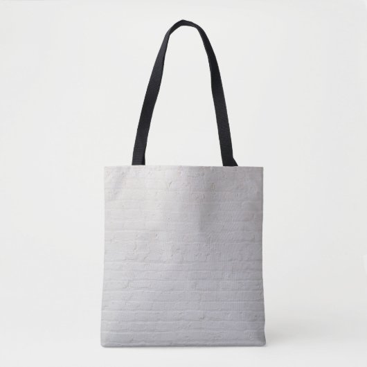 Wand aus weißem Backstein Tasche (Vorderseite)