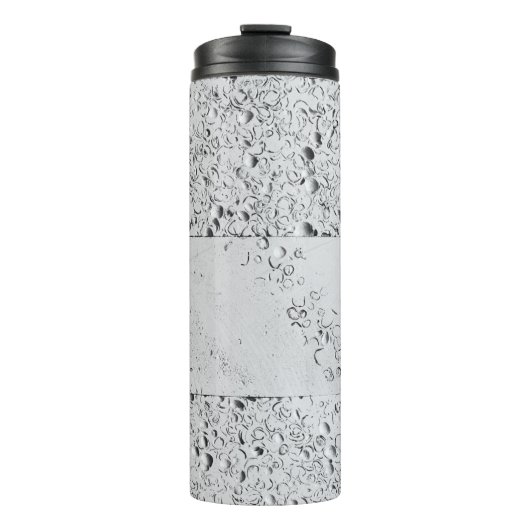 Wand aus weißem Backstein Thermosbecher (Vorderseite)
