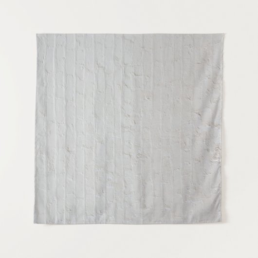 Wand aus weißem Backstein Wandteppich (Vorderseite (Horizontal))