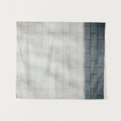 Wand aus weißem Backstein Wandteppich (Vorderseite (Horizontal))