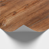 Wand-Beschaffenheits-Struktur Browns hölzerne Geschenkpapier (Ecke)