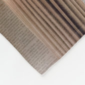 Wand der Bücher dekoriert Fleecedecke (Ecke)