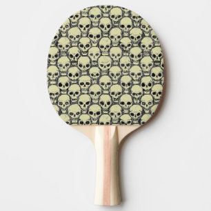 Wand der Schädel Tischtennis Schläger