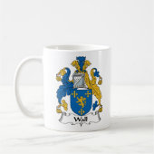 Wand-Familienwappen Kaffeetasse (Links)