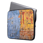 Wand gemalt Graffiti devanagari Laptopschutzhülle (Vorderseite Links)
